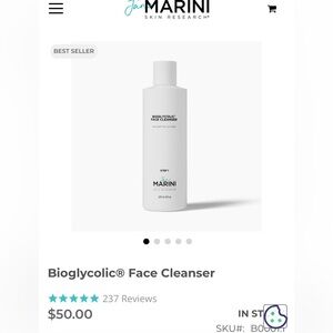 brand new / sealed Jan Marini Bioglycolic facial cleanser